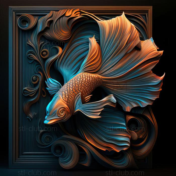 st Poster fighting fish fish